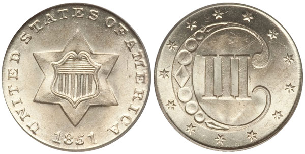 Three cent Silver
